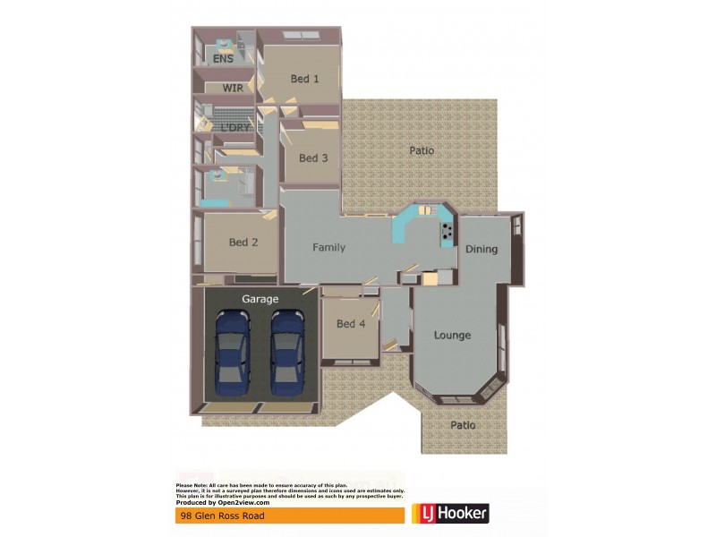 98 Glen Ross Road, Sinnamon Park QLD 4073 Floorplan