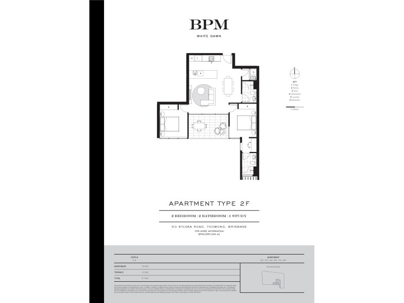 407/50-52 Sylvan Road, Toowong QLD 4066 Floorplan
