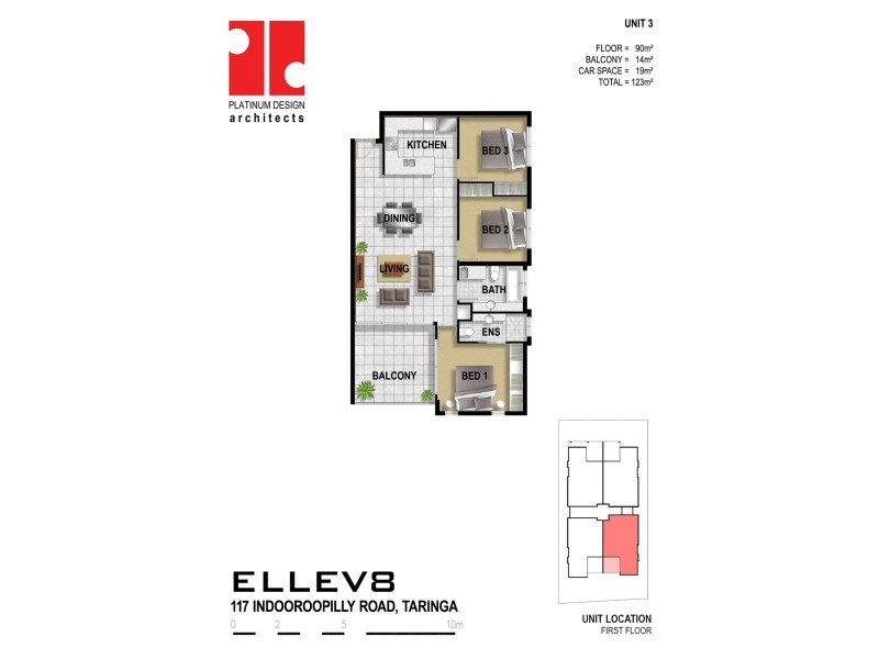 3/117 Indooroopilly Road, Taringa QLD 4068 Floorplan