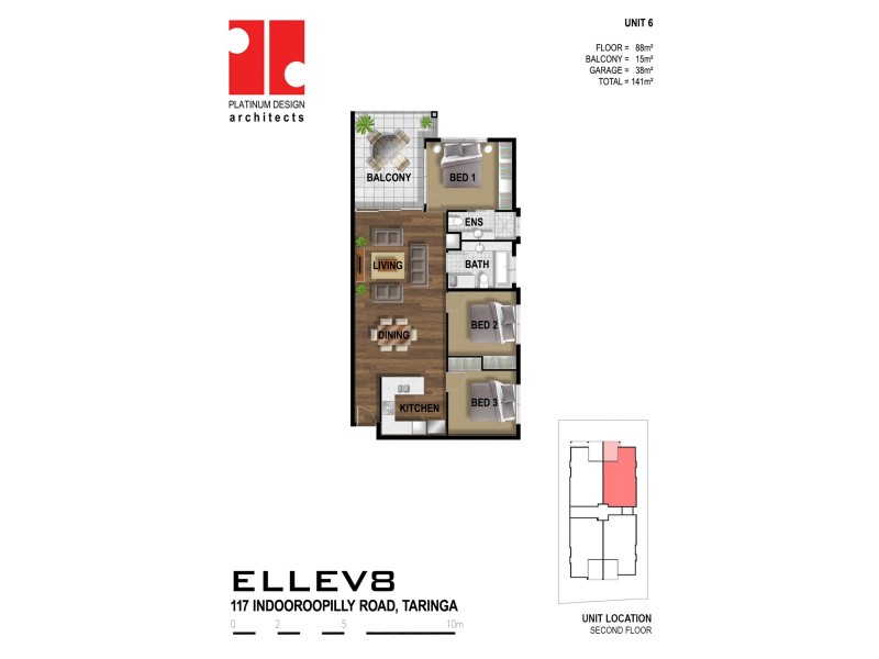 6/117 Indooroopilly Road, Taringa QLD 4068 Floorplan