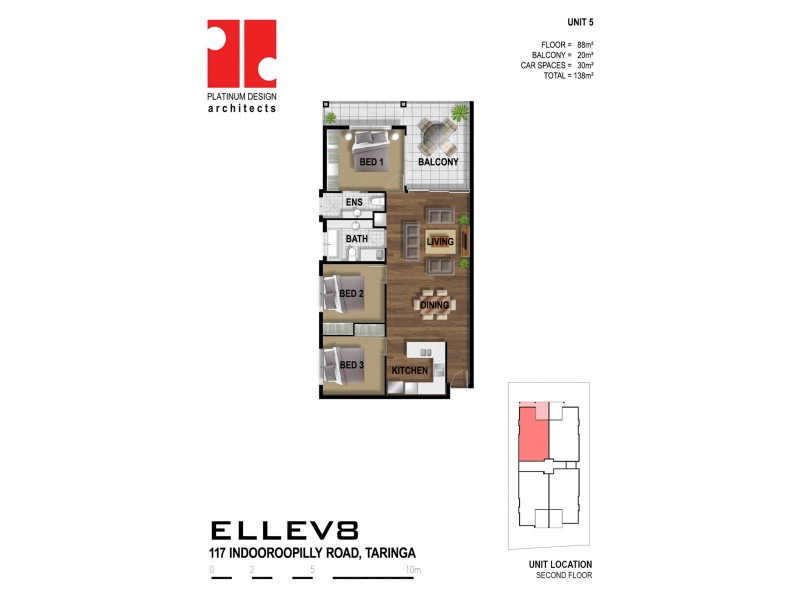 5/117 Indooroopilly Road, Taringa QLD 4068 Floorplan