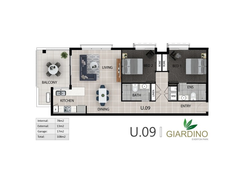 9/23 Ashmore Street, Everton Park QLD 4053 Floorplan