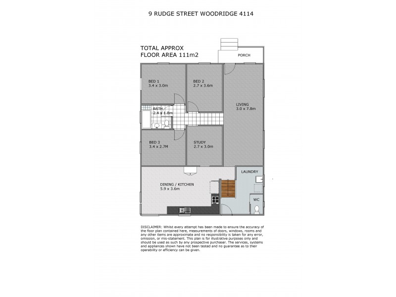 9 Rudge Street, Woodridge QLD 4114 Floorplan