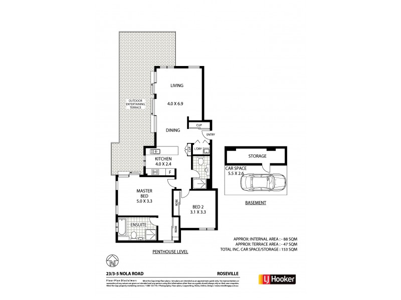 23/3-5 Nola Road, Roseville NSW 2069 Floorplan