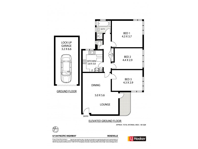 5/134 Pacific Highway, Roseville NSW 2069 Floorplan