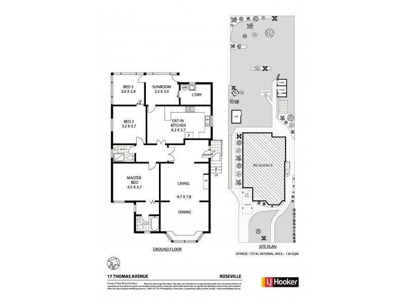 17 Thomas Avenue, Roseville NSW 2069 Floorplan