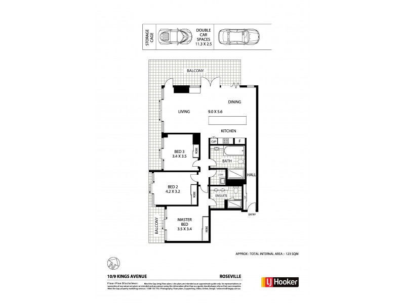 10/9-15 Kings Avenue, Roseville NSW 2069 Floorplan
