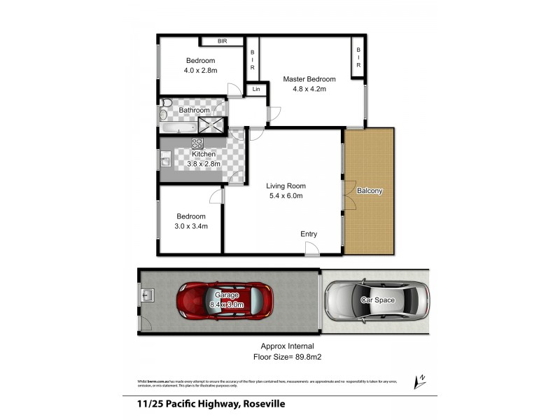 11/25 Pacific Highway, Roseville NSW 2069 Floorplan