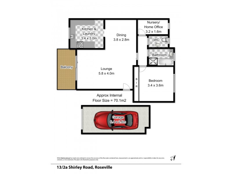 13/2A Shirley Road, Roseville NSW 2069