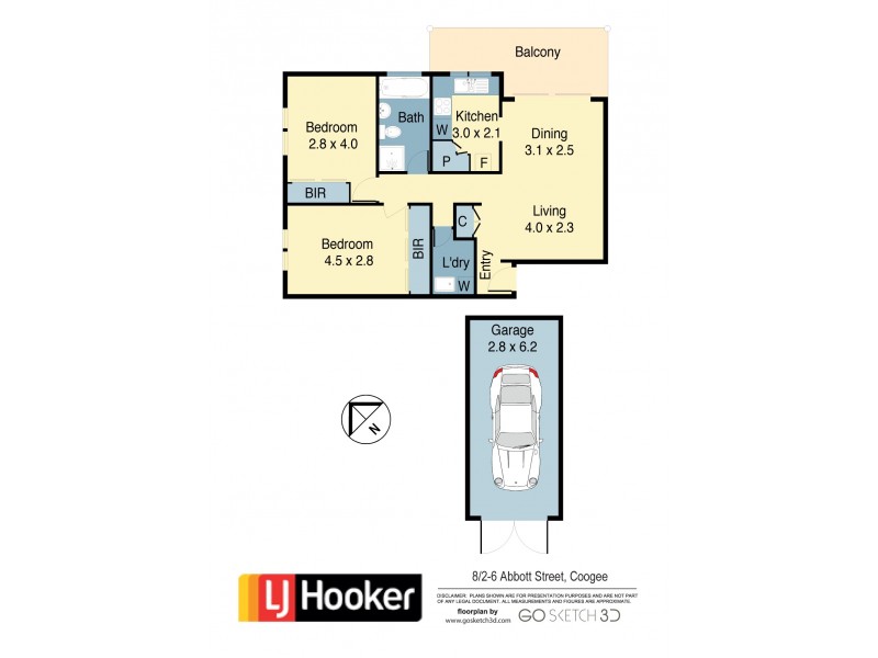 8/2-6 Abbott Street, Coogee NSW 2034 Floorplan