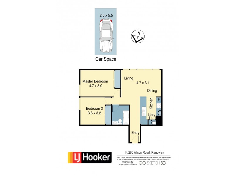 14/260 Alison Road, Randwick NSW 2031 Floorplan