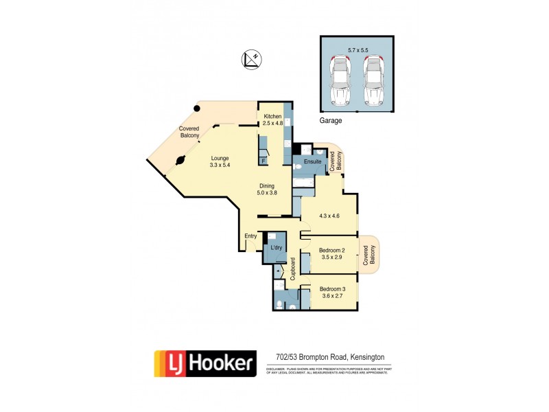 702/95 Brompton Road, Kensington NSW 2033 Floorplan