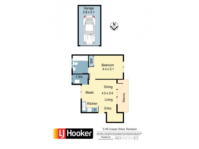9/49 Cowper Street, Randwick NSW 2031 Floorplan
