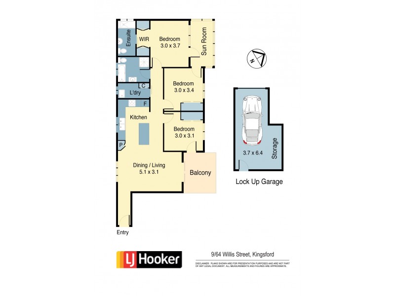 9/64 Willis St, Kingsford NSW 2032 Floorplan