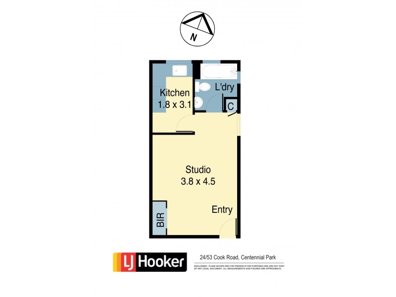24/53 Cook Road, Centennial Park NSW 2021 Floorplan
