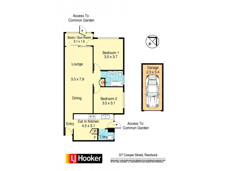 3/7 Cowper Street, Randwick NSW 2031 Floorplan