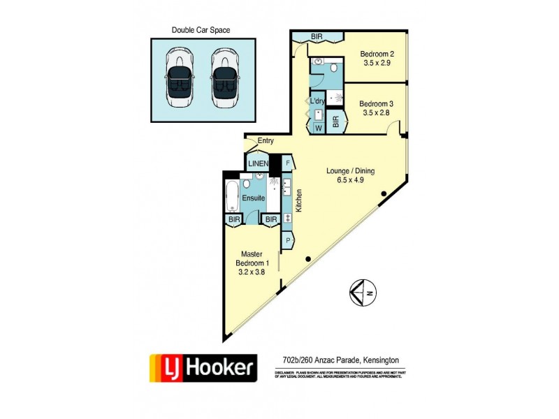 702B/260 Anzac Parade, Kensington NSW 2033 Floorplan