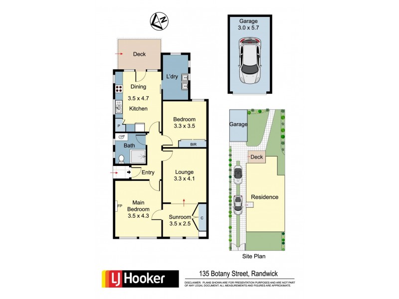 135 Botany Street, Randwick NSW 2031 Floorplan