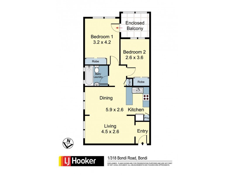 1/318 Bondi Road, Bondi NSW 2026 Floorplan