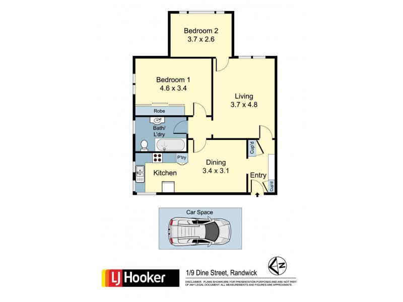 1/9 Dine Street, Randwick NSW 2031 Floorplan
