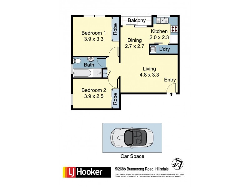 5/268b Bunnerong Road, Hillsdale NSW 2036 Floorplan