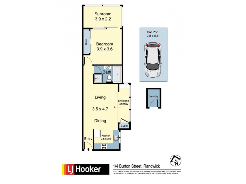 1/4 Burton Street, Randwick NSW 2031 Floorplan