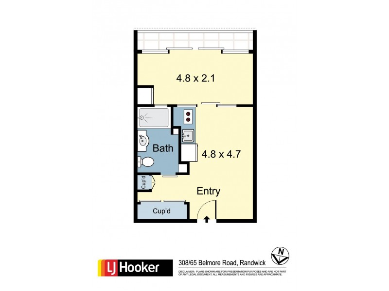 308/65-71 Belmore Road, Randwick NSW 2031 Floorplan