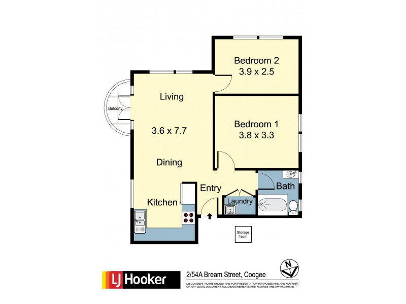 2/54a Bream Street, Coogee NSW 2034 Floorplan