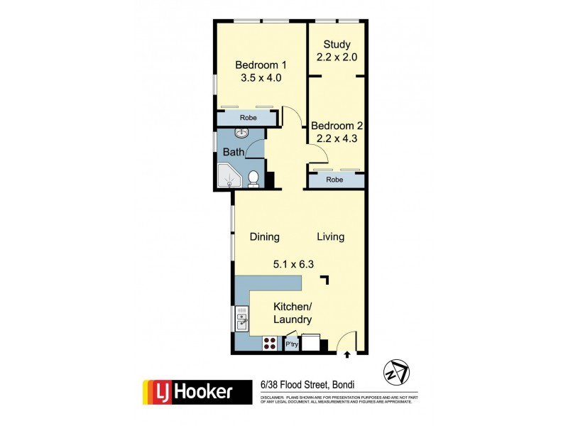 6/38 Flood Street, Bondi NSW 2026 Floorplan