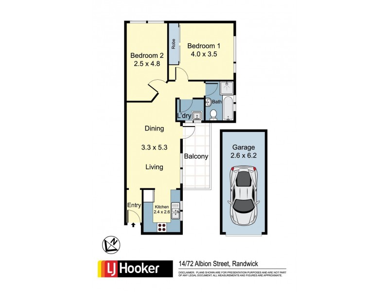 14/72 Albion Street, Randwick NSW 2031 Floorplan