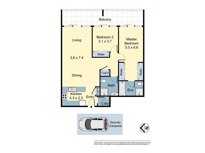 15/7 Crystal Street, Waterloo NSW 2017 Floorplan