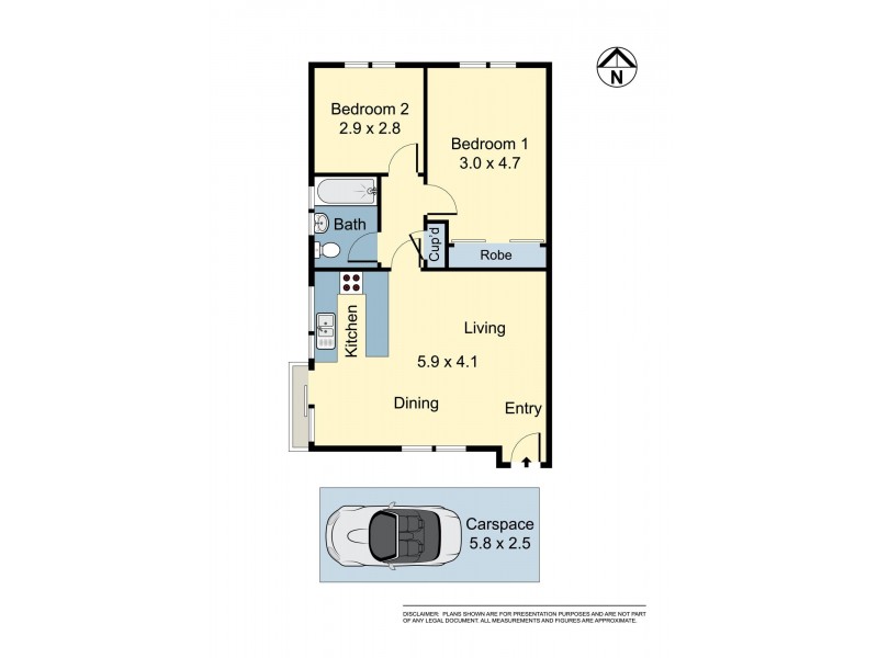 2/38 Brittain Crescent, Hillsdale NSW 2036 Floorplan