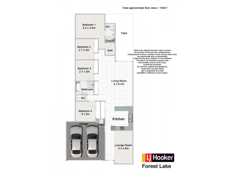 6 Wren Close, Forest Lake QLD 4078 Floorplan