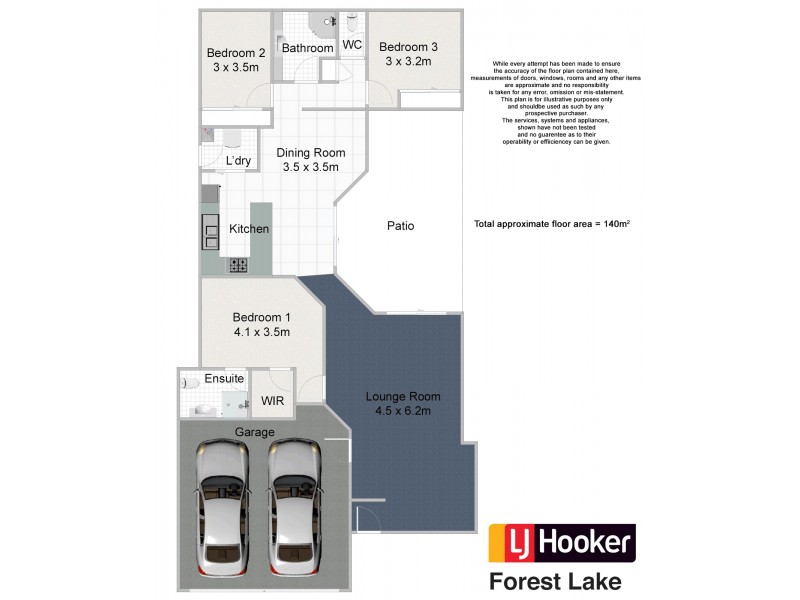 9 Blaxland Place, Forest Lake QLD 4078 Floorplan