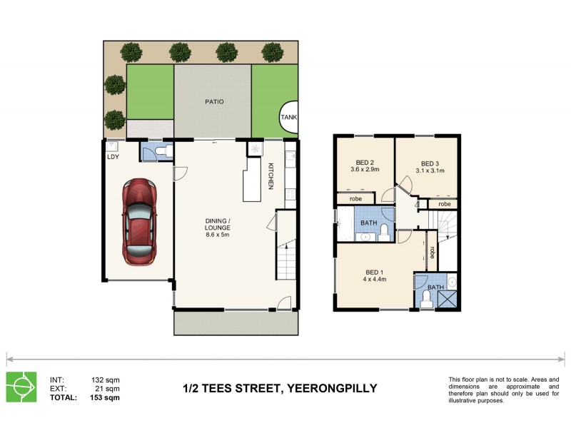 1/2 Tees Street, Yeerongpilly QLD 4105 Floorplan