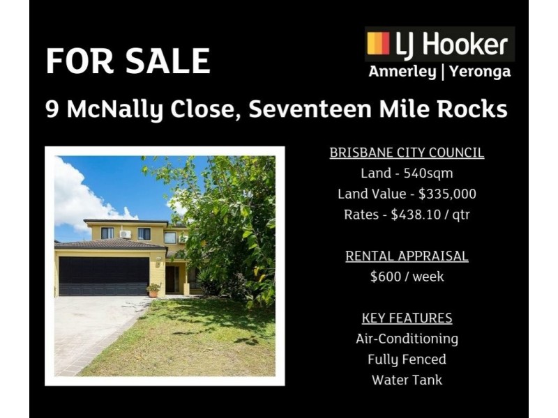 9 McNally Close, Seventeen Mile Rocks QLD 4073