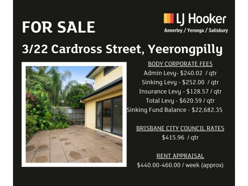 3/22 Cardross Street, Yeerongpilly QLD 4105