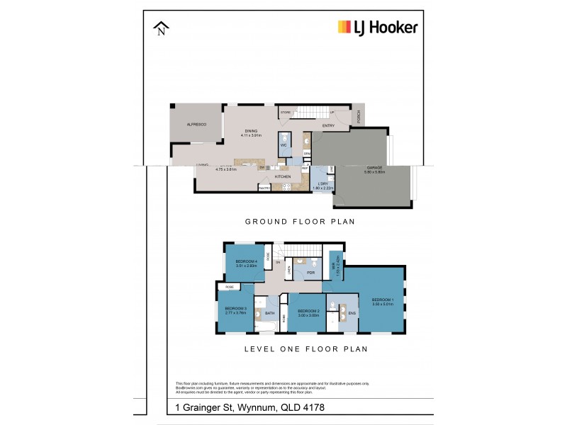 1 Grainger Street, Wynnum QLD 4178 Floorplan