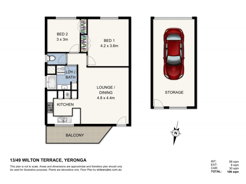 13/49 Wilton Terrace, Yeronga QLD 4104 Floorplan