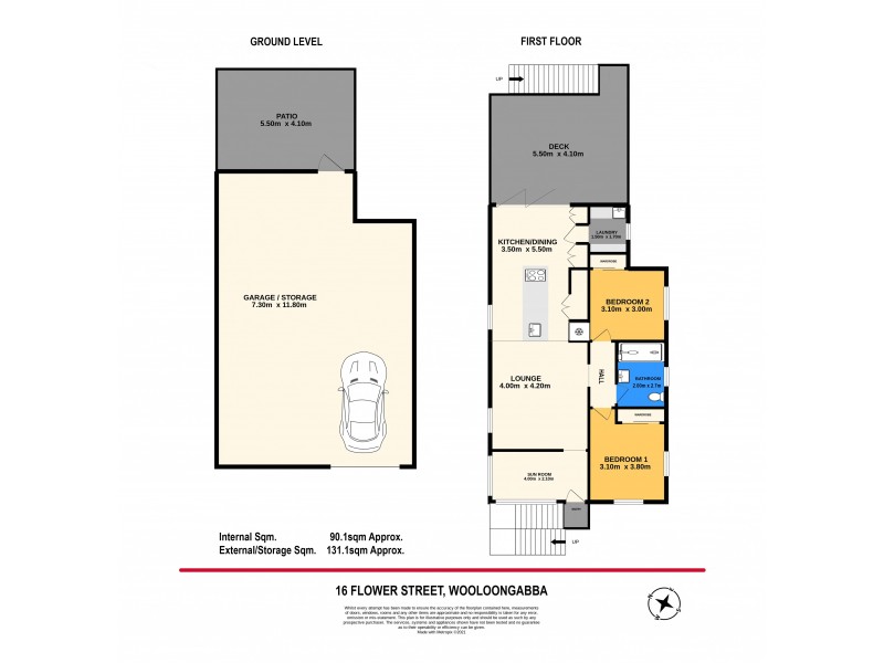 16 Flower Street, Woolloongabba QLD 4102 Floorplan