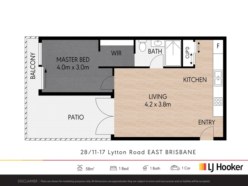 28/11-17 Lytton Road, East Brisbane QLD 4169 Floorplan