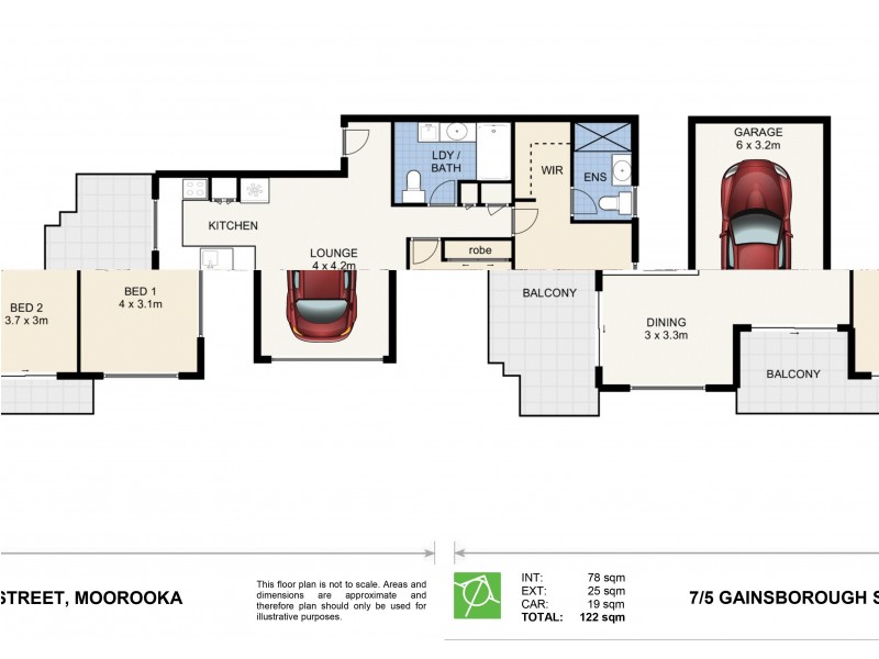 7/5 Gainsborough Street, Moorooka QLD 4105 Floorplan