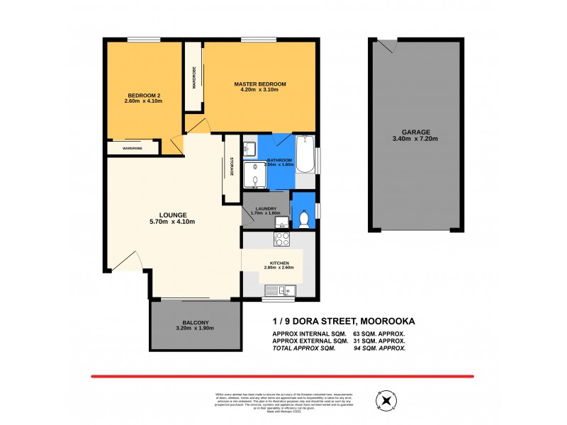 1/9 Dora Street, Moorooka QLD 4105 Floorplan