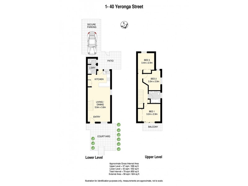 1/40 Yeronga Street, Yeronga QLD 4104 Floorplan