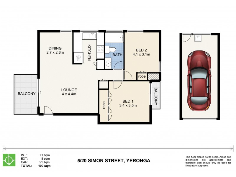5/20 Simon Street, Yeronga QLD 4104 Floorplan