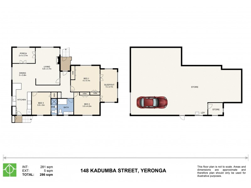 148 Kadumba Street, Yeronga QLD 4104 Floorplan