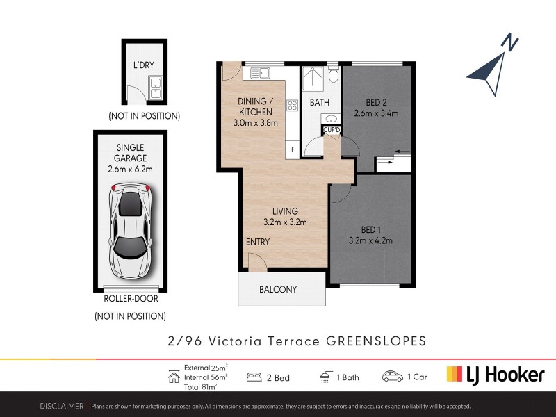 2/96 Victoria Terrace, Greenslopes QLD 4120 Floorplan