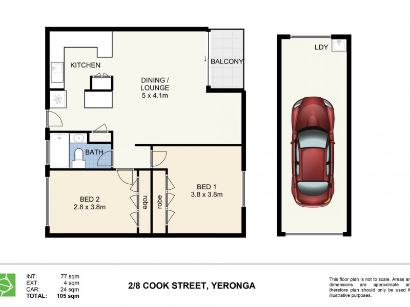2/8 Cook Street, Yeronga QLD 4104