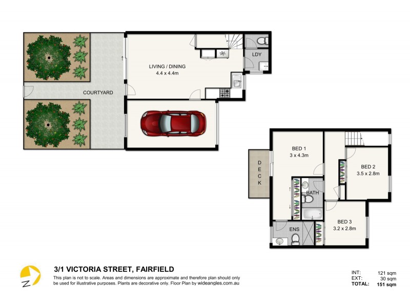 3/1 Victoria Street, Fairfield QLD 4103 Floorplan