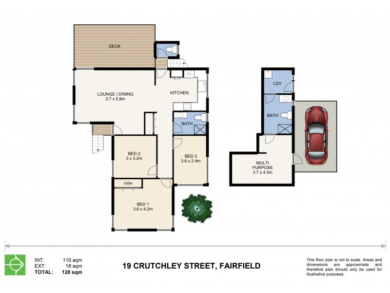 19 Crutchley Street, Fairfield QLD 4103 Floorplan